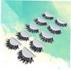 Mikinona 3sets False Lashes Lengthened Eye End Natural Cross Dense