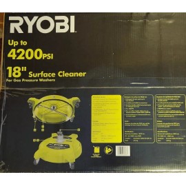 RYOBI Pressure Washer Surface Cleaner 18 in 4200 PSI Quick Connect Caster Wheels