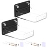 2 Pack Acrylic Dispenser Drip Tray Wall Mount Removal Soap
