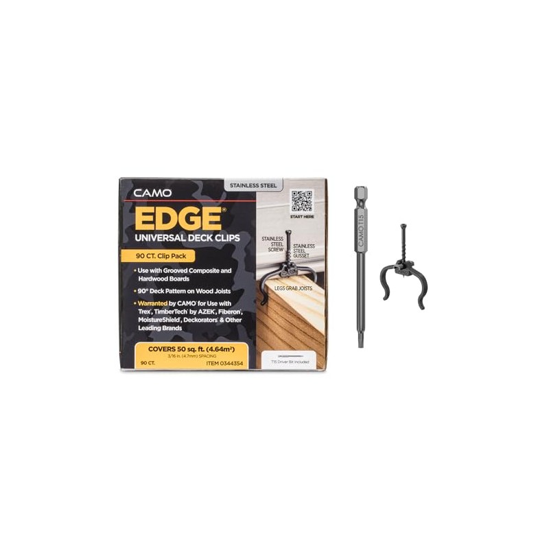 CAMO 0344354 Edge Clip Hidden Deck Fasteners (90 ct)