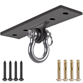 Dolibest Wall Mount Bracket, Ceiling Anchor for Home Suspension Training Kit, Suspension Straps, Gymnastic Rings, Yoga Swing & Hammock, Body Weight Strength Training Systems&Boxing Equipment