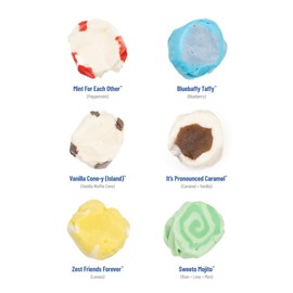 Taffy Shop Frost Bites Favorites, Salt Water Taffy – Gourmet Soft Chewy Candy, Bulk Sweet Snack, Fresh Gift & Gluten-Free, 140 Individually Wrapped Pieces (32oz)