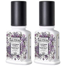 PooPourri Before You Go Spray, Lavender Vanilla, 2 Count of 2 Fl Oz Bottle, 4 Fl Oz