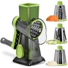 ERGONOW Rotary Cheese Grater Rotary Handheld with 3 Interchangeable Blades,