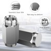 Lusperi Acorn Lug Nuts,1/2"-20 Thread,for Trailer Wheels,1.58" Tall 60 Degree