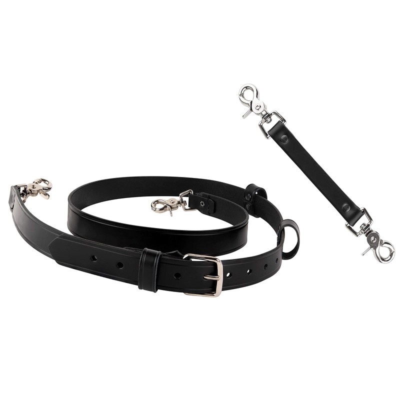 Perfect Fit Firefighter Leather Bundle- Radio Strap and Anti-Sway Holder