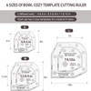 365Home Bowl Cozy Template 3 Sizes, Bowl Cozy Pattern Template