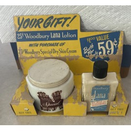woodbury Vintage Woodbury Lana Lotion 1930s Gift Set Greek Key Pattern Rare Special