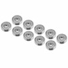 10Pcs Ball Bearings Stainless Steel WearResistant Quiet Skateboard Driver Accessories