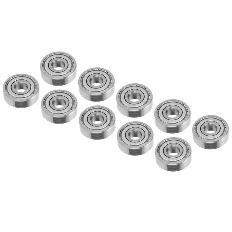 10Pcs Ball Bearings Stainless Steel WearResistant Quiet Skateboard Driver Accessories
