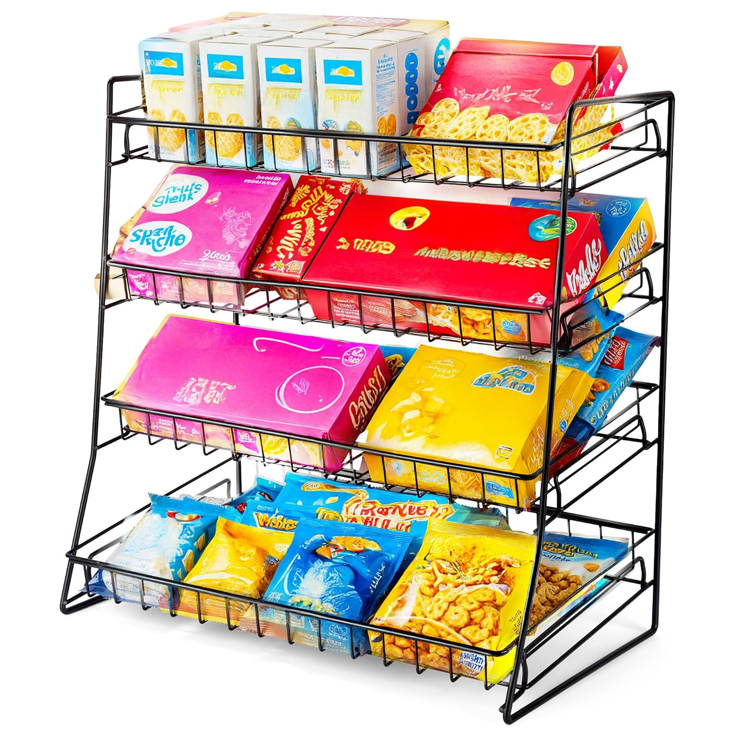 Lemecima Candy Display Rack, 2025 Upgraded Metal Snack Rack Display ...