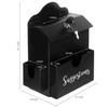 MyGift Metal Suggestion Box, Classic Matte Black Wall Mounted or