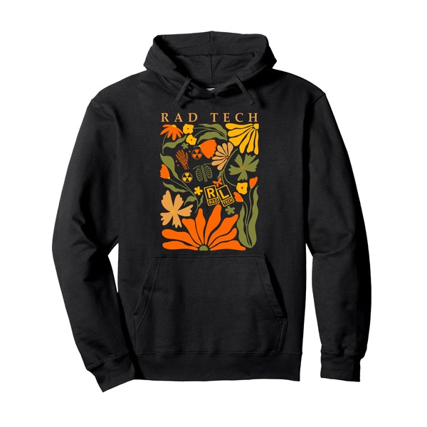 Rad Tech Boho Floral Radiologic Thanksgiving Radiology Dept Pullover Hoodie