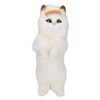 Furry Cat Figurine Realistic Simulated Adorable Lovely Decorative Plush Cat