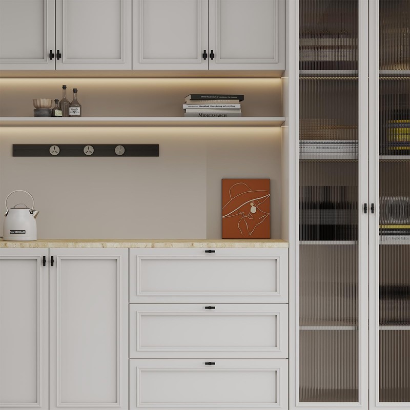 Lepatape 10 Pack Cabinet Knobs Black Dresser Drawer Knobs -