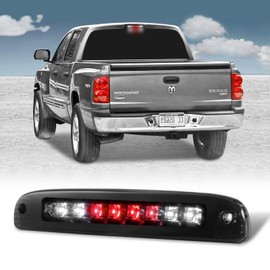 3rd Third Tail Rear Brake Light Replacement For 1997 1998 1999 2000 2001 2002 2003 2004 2005 2006 2007 2008 2009 2010 Dodge Dakota Third Center Cargo Reverse Rear LED Brake Light Bar Taillight (Smoke)