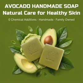 verovita Cold Process Soap Bar with Avocado Oil & Shea Butter – 48 Days Cured for Sensitive Skin – Unscented, Natural, Plant-Based, 3 oz