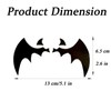 3 Pcs Black Bat Car Sticker Decal for Rearview Mirror