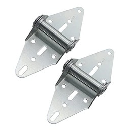 2 Packs Garage Door Hinges #3 with Galvanized Finish - Heavy Duty 14 Gauge Steel, Suitable for Residential/Light Commercial Garage Door Replacement