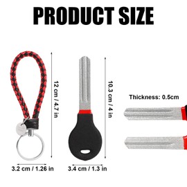 Fish Hook Sharpener, 4 Inch Double-Sided Diamond 800/600 Grit Fishing Hook File Sharpener and Honer Portable Fish Hook Grinder with Woven Red String