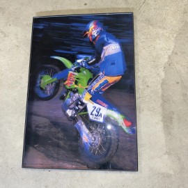 1995 KAWASAKI KDX 200  VINTAGE MOTORCYCLE POSTER PRINT 13x19”
