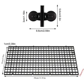6 Pieces Aquarium Divider, Aquarium Tank Grid Separation, Fish Tank Divider for Aquarium Bottom Box Divider Suction Cup Aquarium Isolation Fish Tank Divider with 12 Aquarium Dividers Suction Cup