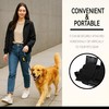 Dog Poop Bag Holder for Leash, 2 Waterproof Zipper Pouches,