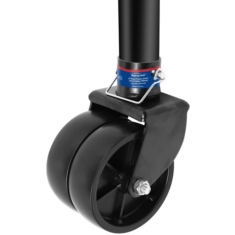 6-Inch Boat Trailer Jack Wheel – Heavy-Duty 2000LBS Replacement Caster