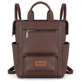 Wrangler Women Backpack Purse Convertible Backpack Vegan Leather Ladies Anti Theft Backpack WG161-91123CF
