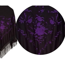 Planta Color Women's Dorador Surtido Fan and Case, black violet, 38