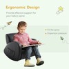 Qaba Kids Sofa Rocking Chair with Side Pocket, PU Leather