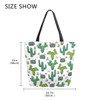 ZzWwR Chic Desert Blooming Cactus Pattern Extra Large Canvas Beach