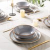 AmorArc Ceramic Dinnerware Sets,Handmade Reactive Glaze Stoneware Plates and Bowls