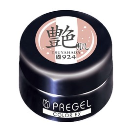 PRE GEL PG-CE924 Color Gel Color EX Glossy Skin 0.1 oz (3 g) UV/LED Compatible