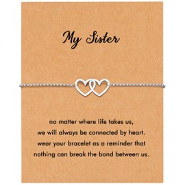 RZKING Bracelets For Women, Evil Eye Sun Moon Wave Charm Bracelets For Women, Friendship Bracelets, Gifts For Sister, Birthday, Thank You, Inspirational Gifts For Women, 16, Stainless Steel, no