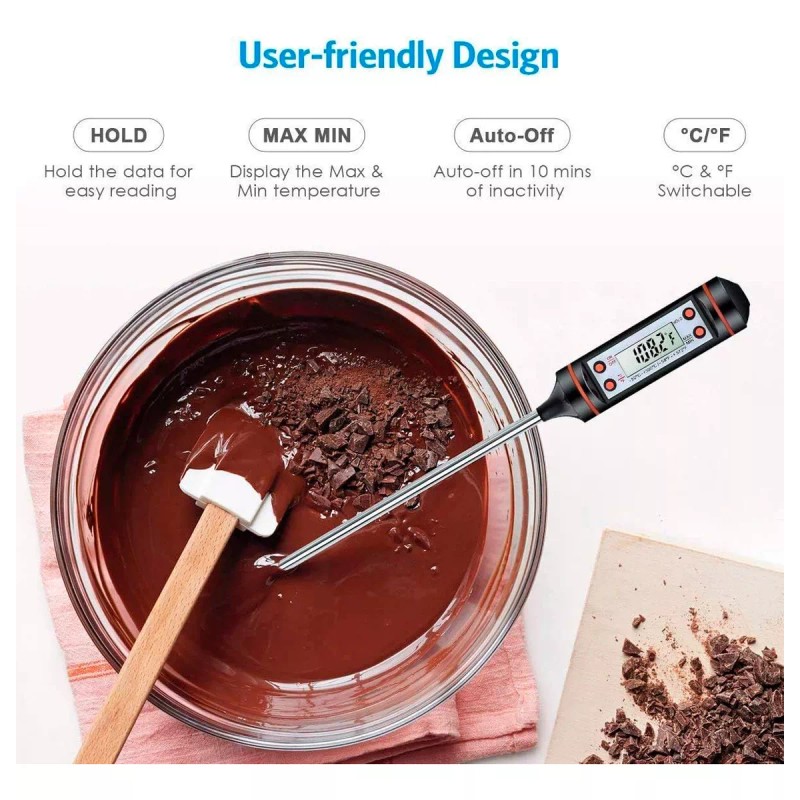 Digital Thermo Termómetro Sonda Digital De Cocina Para Alimentos Liquidos