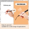 Colarr 24 Pcs Thick Tipped Low Vision Pen Black Ink