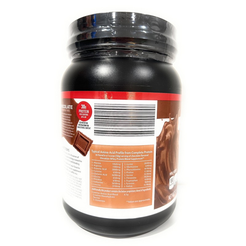 Elevation by Millville Chocolate Protein Powder 32oz, pack of 1