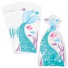 HOME & HOOPLA Mermaid Party Supplies - Mermaid Tail Cellophane Bags 5"x11", 40ct