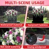 Lodou Cemetery Flowers for Grave,Headstone Flower Saddle,Flowers for Cemetery Grave