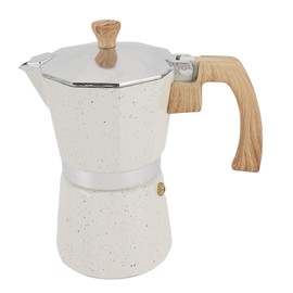 Moka Pot, Coffee Moka Pot Easy to for Camping (Creamy White)