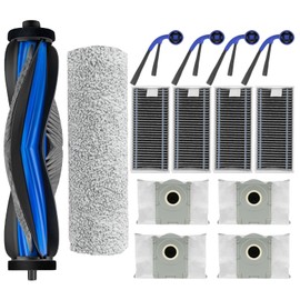 Replacement parts For Ecovacs DEEBOT X9 pro Omni Vacuum Cleaner accessories Kit,1 Main Brush 1 Mop Roller 4 Side Brush 4 HEPA Filter 4 Dust Bags