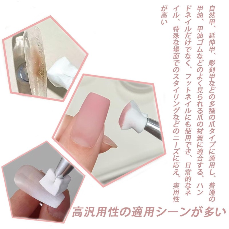 HUIKKJP Nail Sponge 50pcs (1cm Tofu Cube): Disposable Nail Art