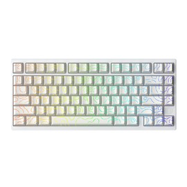 IROK MG75PRO 81 Keys Wired Magnetic Switch Mechanical Keyboard, Hall Effect, 8KHZ/ARGB/CNC Aluminum, Gasket Structure Gaming Keyboard(White)