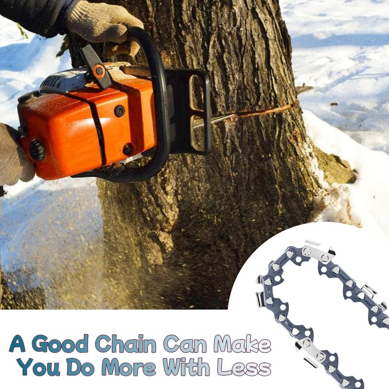5 Pack 14 Inch Chainsaw Chain 52 Drive Links, .050"