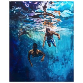 African American Art, Black Man Art, Masculine Art, Black Woman Art, Mens Fashion, Fashion Art, Gifts for him, Swimming, Black Model Poster, - Size: 50x70 cm / 20x28″