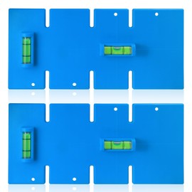 2 pcs Wall Box Template and Level for Old Work Electrical Boxes WTL-12/WTL-34, old work box 1 gang/2-Gang, Non Metallic Electrical Box, 3-Gang/4-Gang