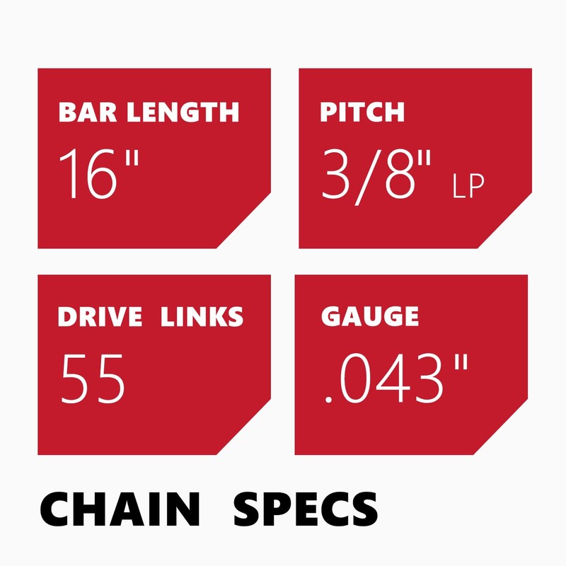 KAKEI Stihl Chainsaw Chain 16 Inch 3/8" LP Pitch .043"