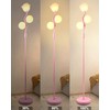 Lightdot 65IN Dimmable Pink Floor Lamp for Living Room, Mid