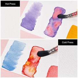 Paul Rubens Watercolour Paper, Cold Press Watercolor Journal,50% Cotton 140 lb/300gsm 20 Sheets 7.6’’ x 5.3’’ Travel Art Journal for Beginners and Artists